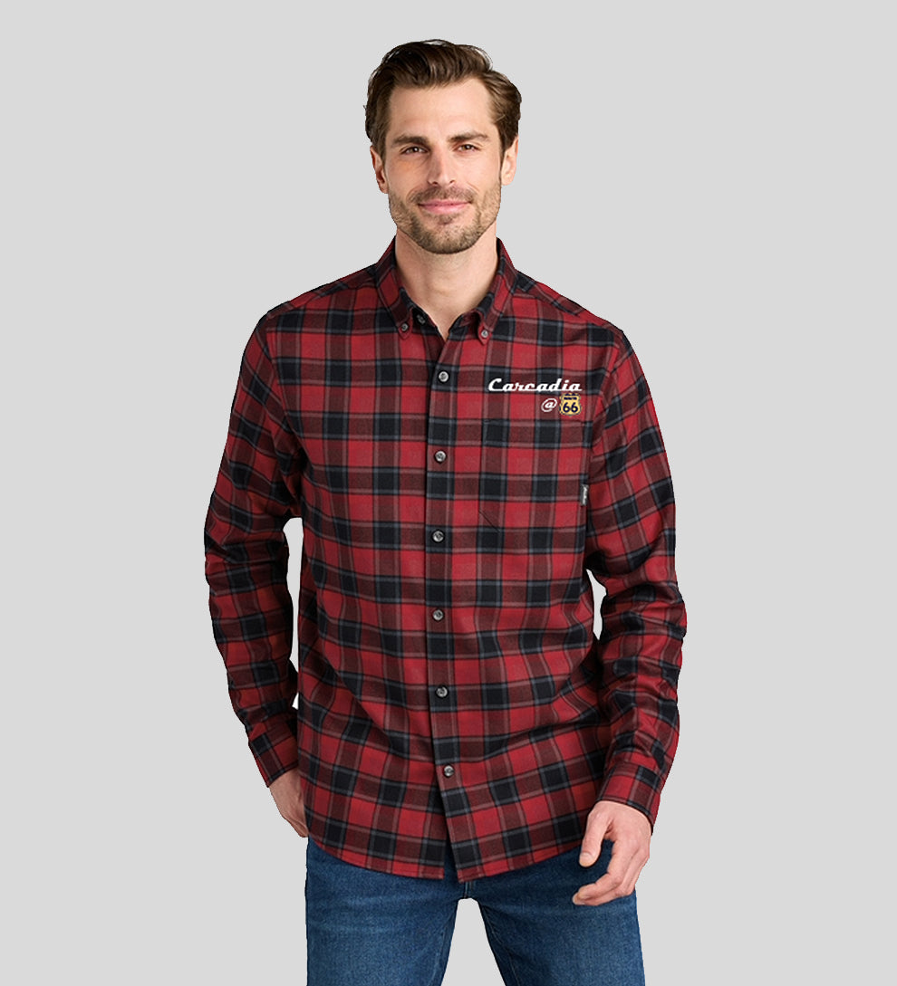 Eddie Bauer® Flannel Red Highland Plaid